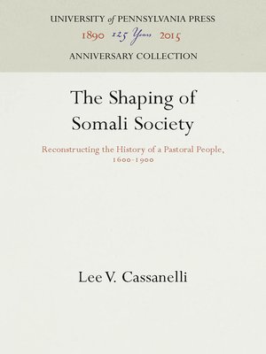cover image of The Shaping of Somali Society
